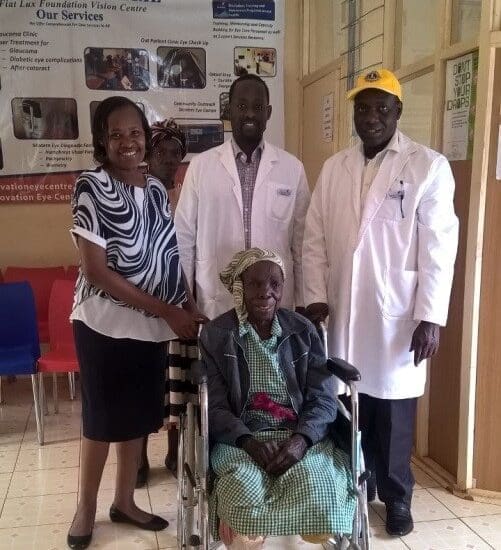 Monicha med ny rullestol